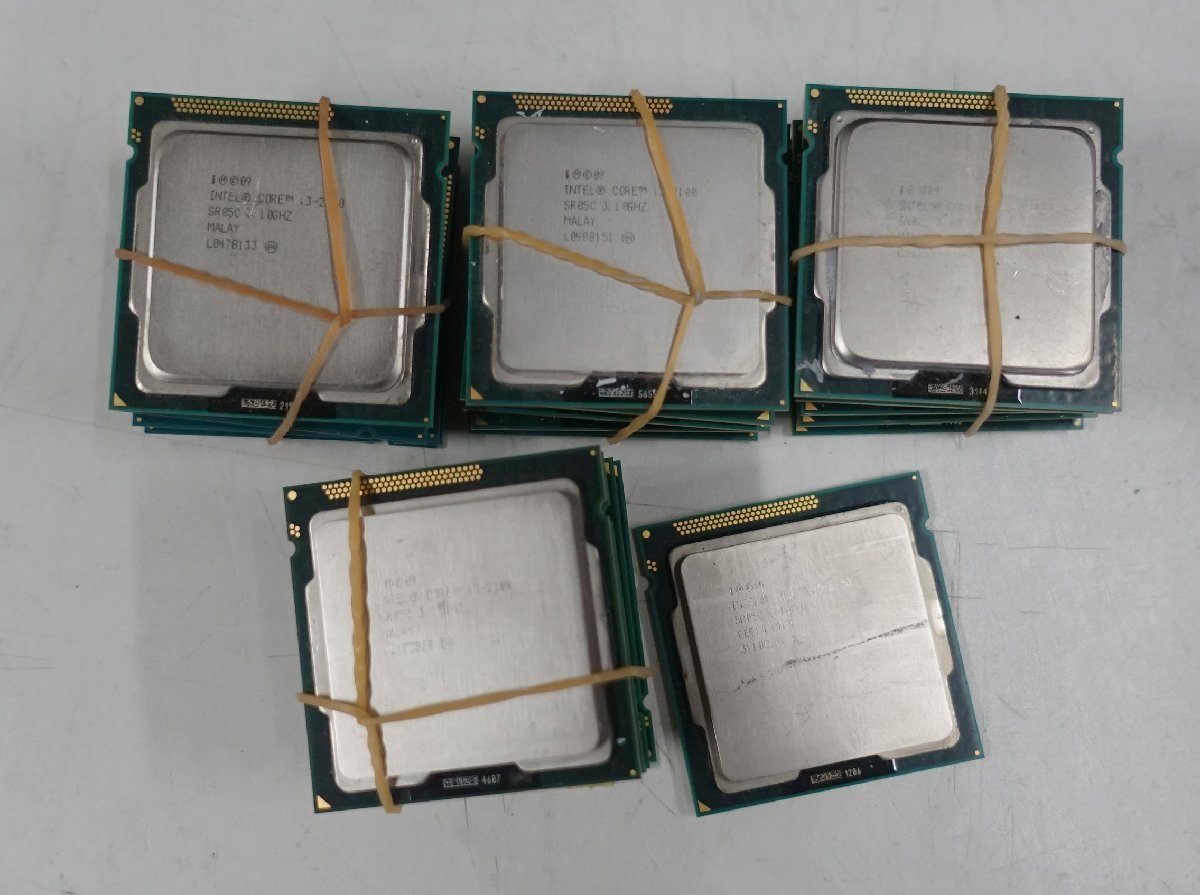 K*n様 CPU i3 i5 i7 ジャンク品　13枚 21個セット【ジャンク】Intel CPU 2世代 core i3x13/i5x8 PCパーツ