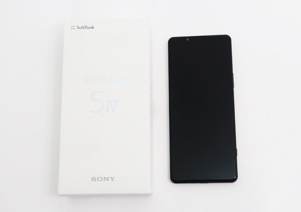 ◇美品【SoftBank /Sony】Xperia 5 IV 128GB SIMフリー A204SO スマートフォン ブラック 0 Xperia IV 5G ソニー PAY