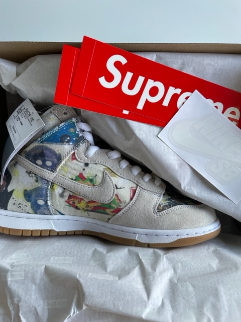 【爆買い，お買い得】 26cm US8 国内正規品 SUPREME &times; SB DUNK HIGH "RAMMELLZEE" FD8779-100 ホワイト/ホワイト/マルチカラー(26.0cm)｜売買されたオークション情報、yahooの商品情報をアーカイブ公開 - オークファン 26.0cm