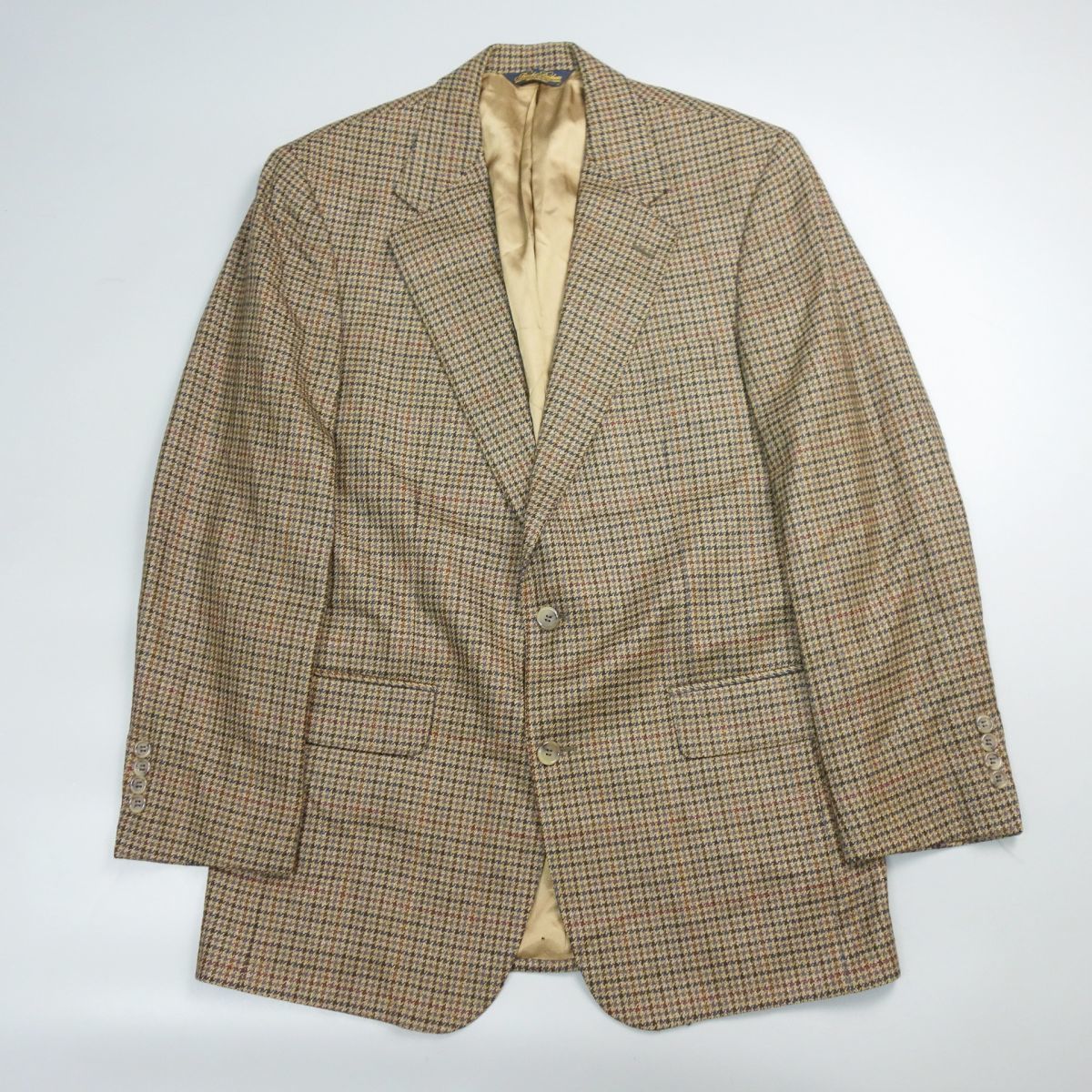 80s BROOKS BROTHERS ブルックスブラザーズ usa製 ACTWU 千鳥格子総柄 