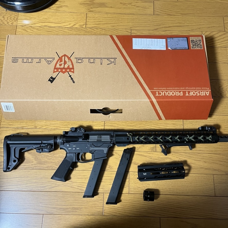 KingArms製 TWS 9mm ガスガン カスタム品 TWS 9mm GBB Carbine