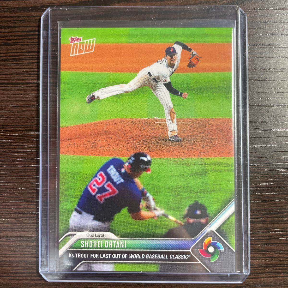大谷翔平 Topps マイク・トラウト ⁄ Now WBC 0 now 決勝 PSA10