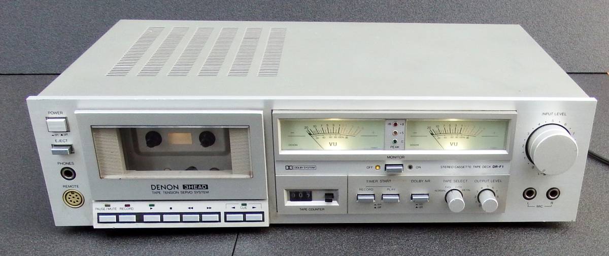 DENON DR-F1 カセットデッキ デノン DENON DR-F1 デノン ステレオカセットデッキ カセットデッキ 昭和
