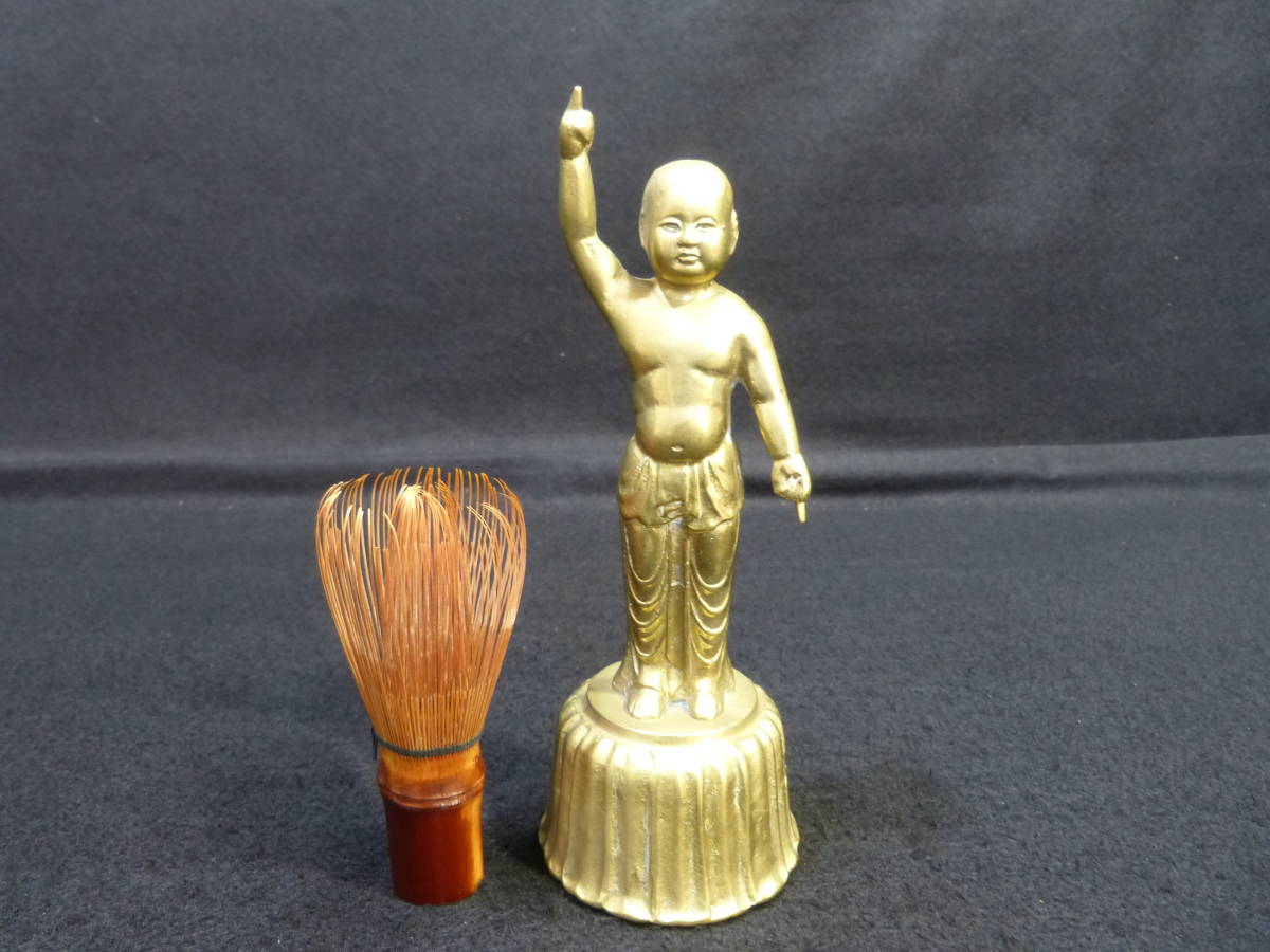 銅器 誕生仏 銅製 釈迦如来立像