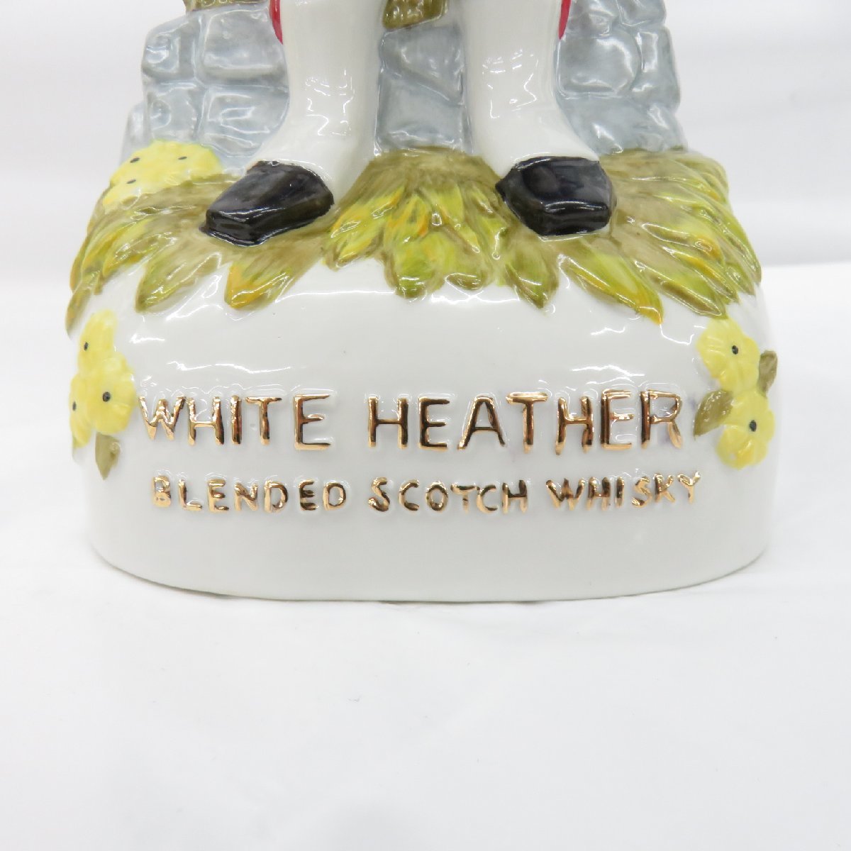 1円～【未開栓】White Heather ホワイトヘザー バグパイパー 陶器