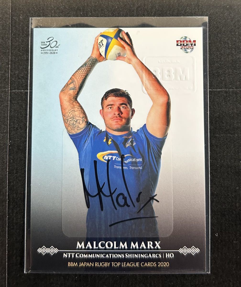 2020 BBM ラグビー トップリーグ マルコム・マークス 直筆サインカード 60枚限定 クボタスピアーズ船橋・東京ベイ