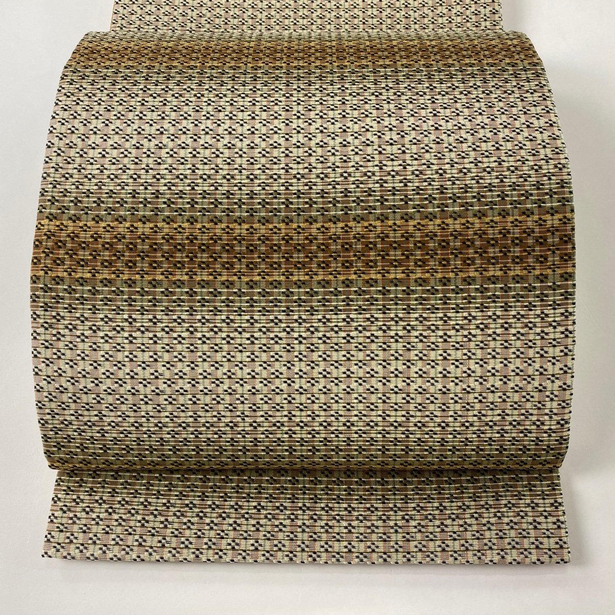 袋帯 美品 秀品 金羅巻華鳥桜文 金糸 箔 金色 六通 正絹 【中古