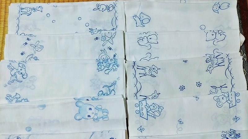 s*i様 布おむつ　布おしめ　20m 昭和レトロ 2. 中古品 平織りおしめ 20枚 昭和 レトロ 布おむつ(布おむつ)｜売買