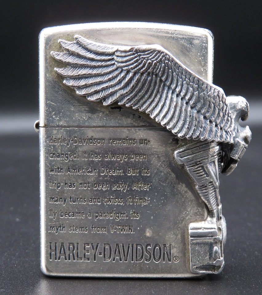 【低価，本物保証】 現状品 ジッポー ハーレーダビッドソン ZIPPO HARLEY-DAVIDSON サイドメタル 三面イーグル オイルライター(その他)｜売買されたオークション情報、yahooの商品情報をアーカイブ公開 - オークファン Zippo