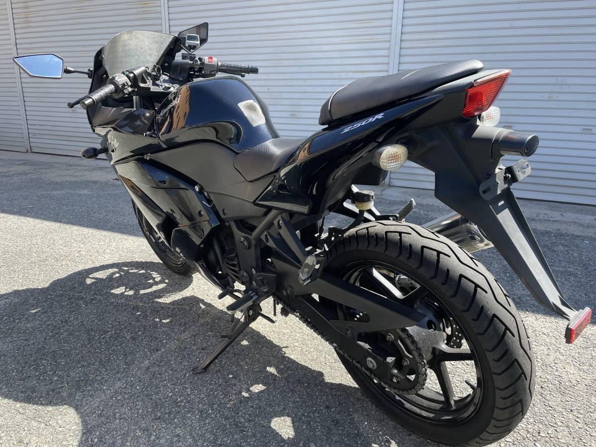 人気のブラック カワサキ ニンジャ250R EX250K 書類 鍵付き