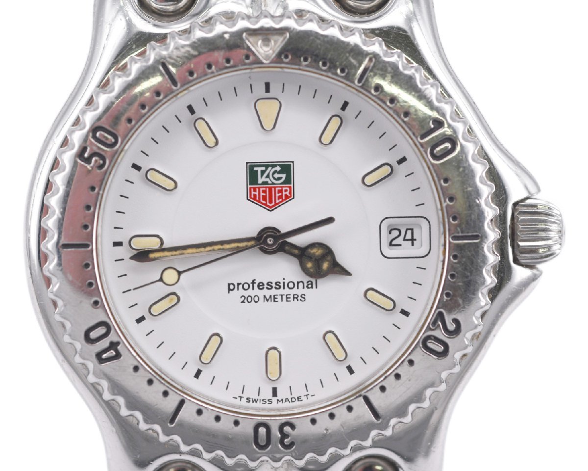 【稼働】タグホイヤー プロフェッショナル 200m ホワイト文字盤 中古品] 稼働品【TAG Heuer】タグホイヤー セル プロフェッショナル