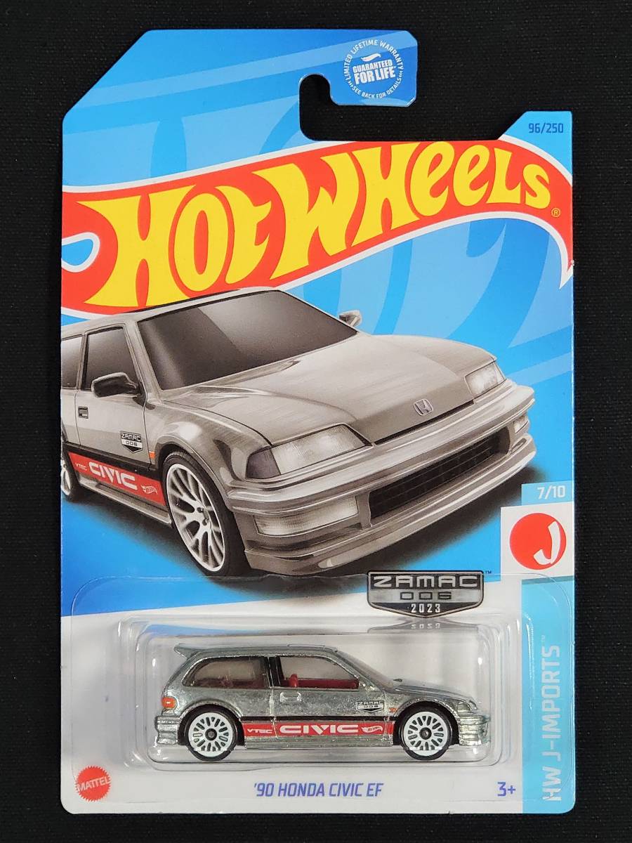 ★ホットウィール★国内販売なし'90 Honda Civic EF ZAMAC ホンダ シビック ザマック Walmart限定 ウォルマート HW HotWheels(送料220円~)