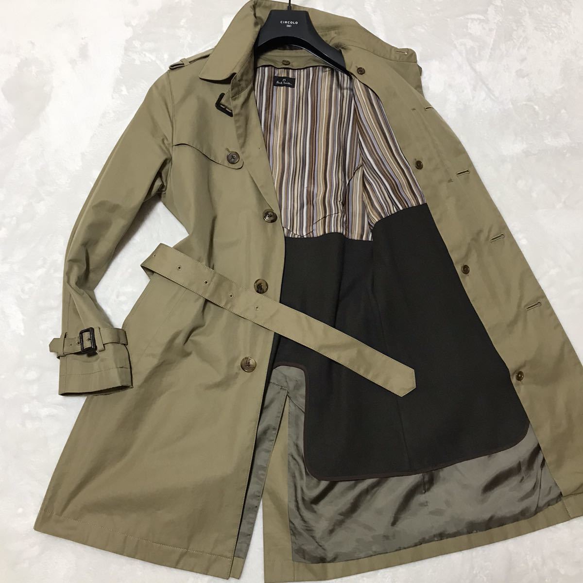 希少サイズXL! Paul Smith ポールスミス シングルトレンチコート