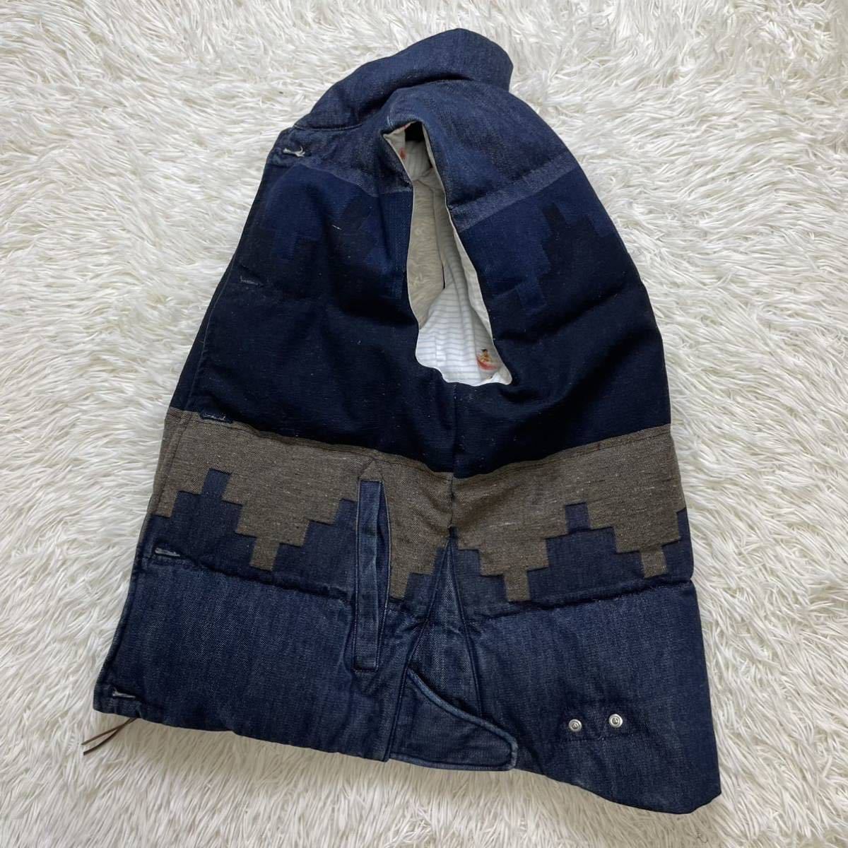 美品 希少 REMI RELIEF レミレリーフ ダウンベスト ネイティブ柄 