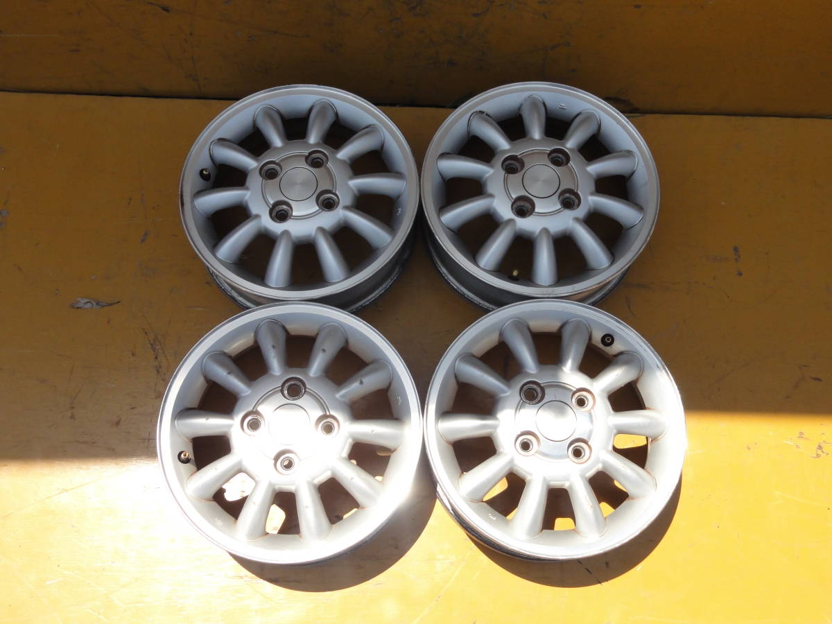 ☆スズキ　純正　アルミホイール　ラパンにて使用　13インチ　4J☆H158