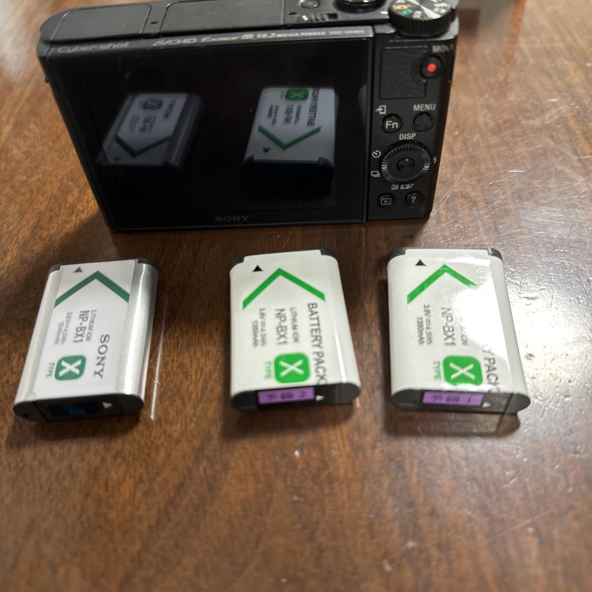 サイバーショット DSC-HX90V SONY 予備電池2個 専用充電器 メモリー 