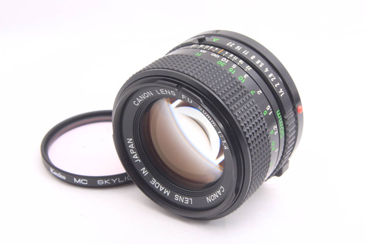 ☆美品☆名玉☆Canon New FD 50mm F1.4☆NFD☆キヤノン☆更に明るい単
