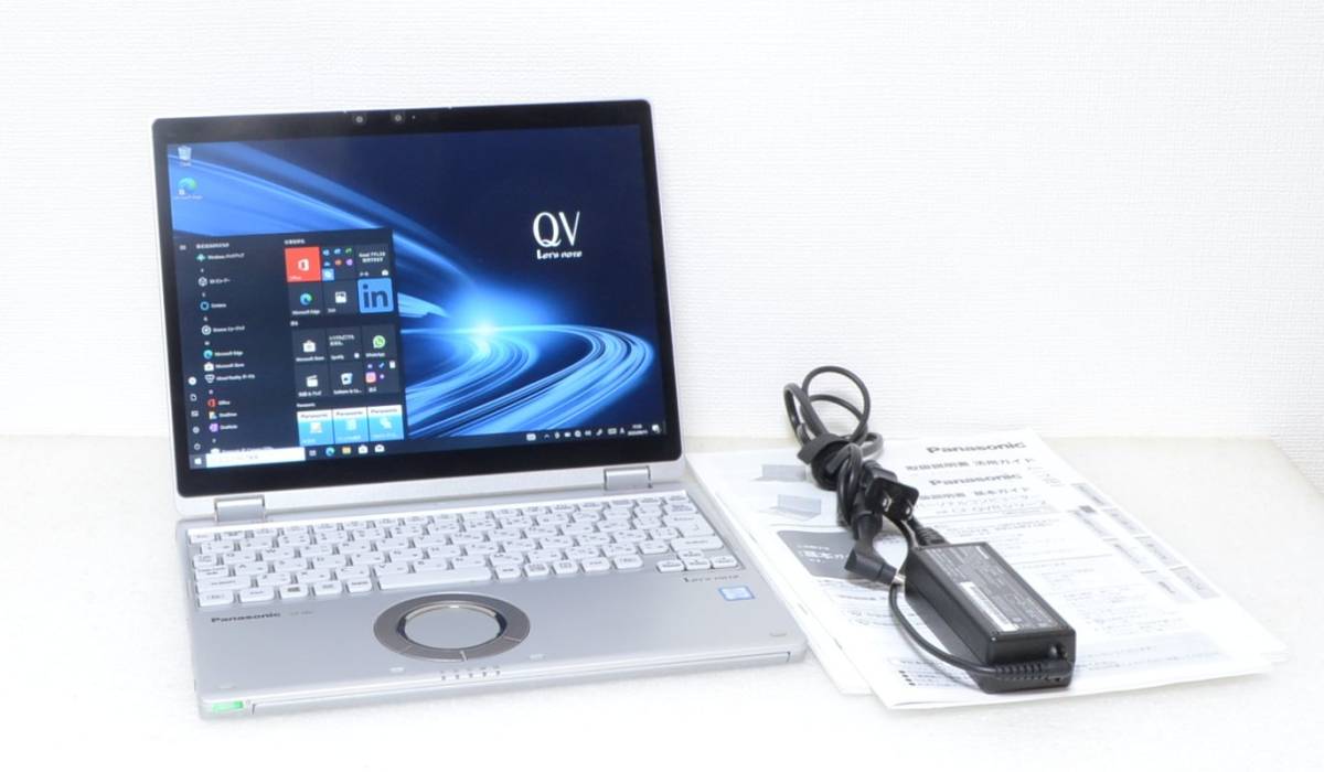 LTE SIMフリー Panasonic Let's note CF-QV8TFAVS Core i5 8365U 8GB SSD256GB タッチ液晶 顔認証カメラ ワイヤレスWAN内蔵 Win10 管理C78