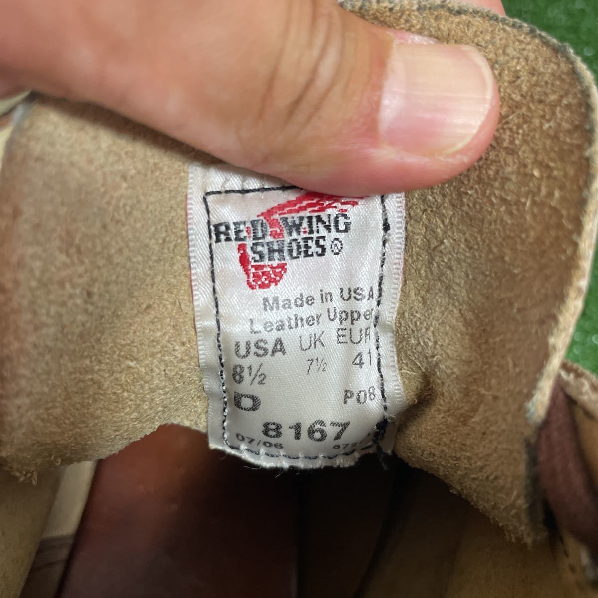 0 廃盤 REDWING ラウンドトゥワークブーツ 2006年製 US8D JP26㎝ アイ 