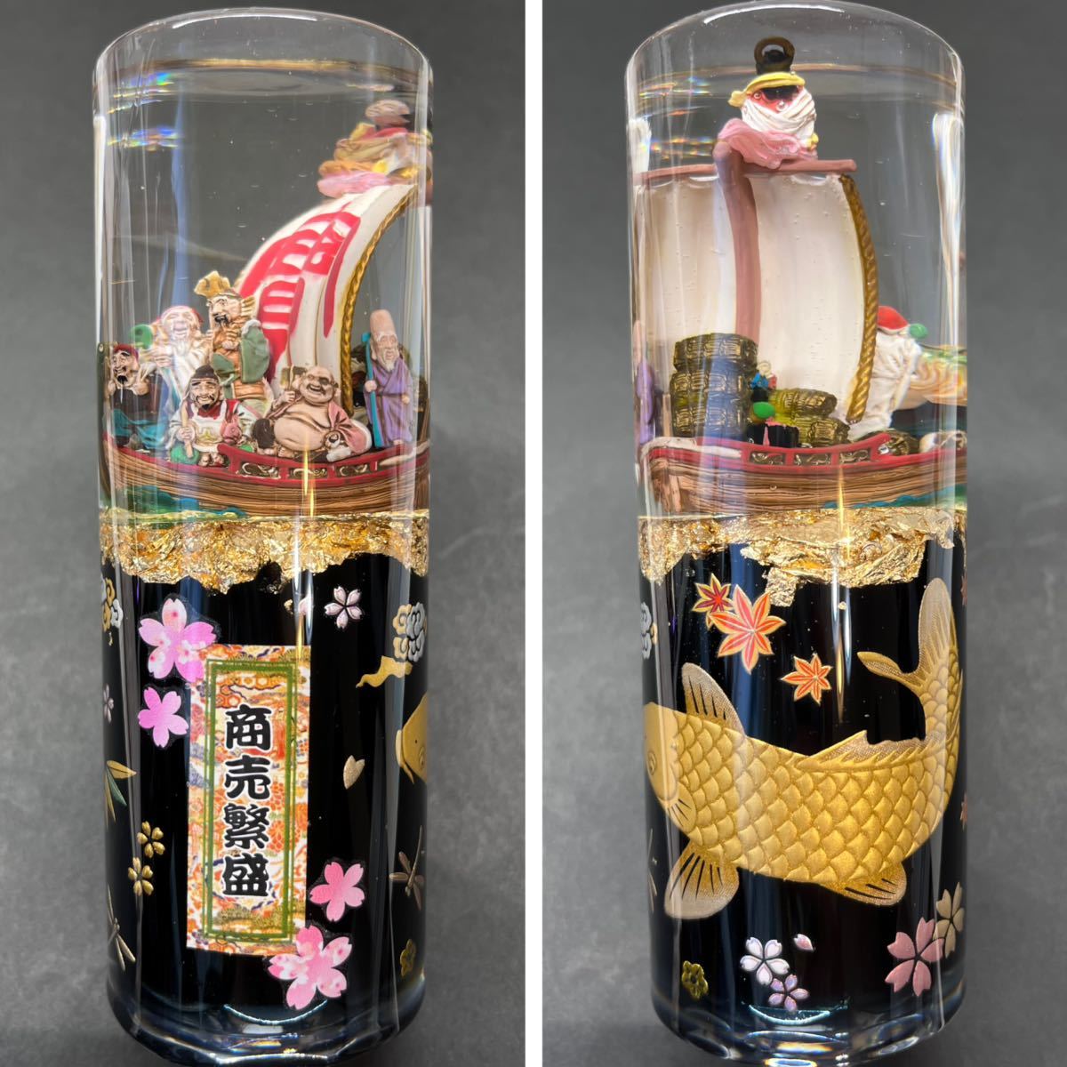 水中花　シフトノブ 七福神　宝船　商売繁盛　鯉