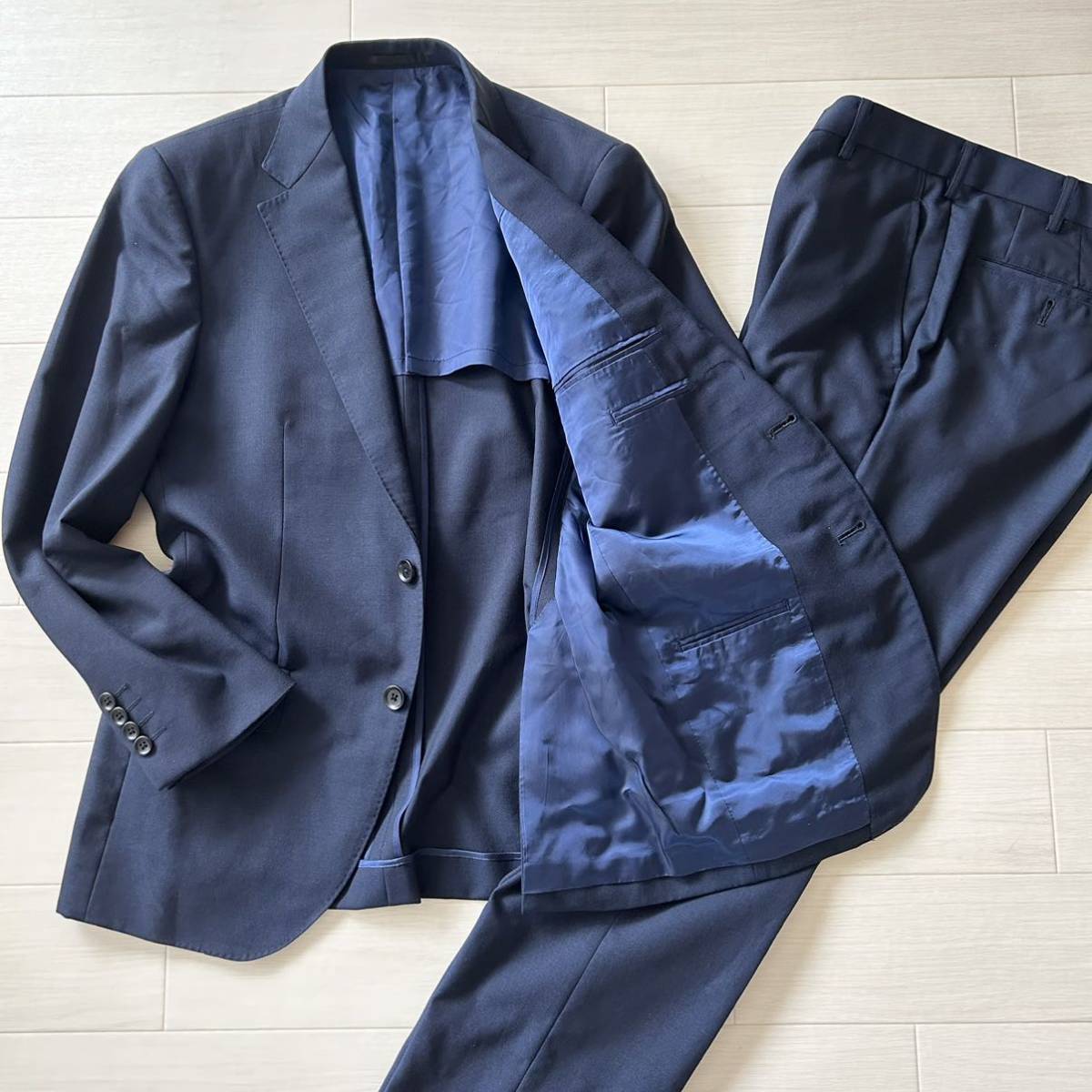 極美品!! XL! ZARA スーツ セットアップ 総柄 オシャレ 美シルエット