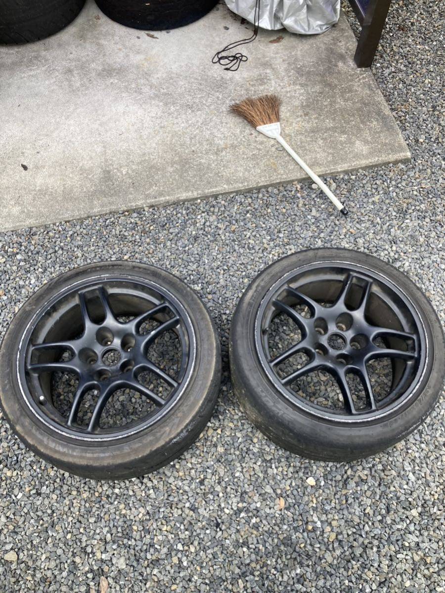 h*a様 R33 GT-R 純正 ホイール③ 17インチ R33 GT-R 純正ホイール 17インチ 9j +30 2本 ② ドリケツ ドリフト