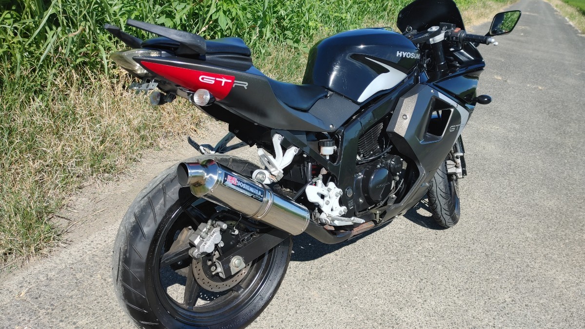 ヒョースン GT250R マフラー ヨシムラ 不動 部品取り パーツ 書類付き 