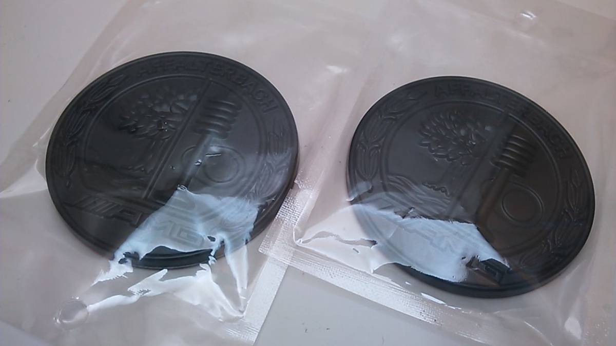 *[2個セット] AMG メルセデスベンツ アップルツリー 57mm マットブラック エンブレム 3Dステッカー ドレスアップ サイド リア フロント