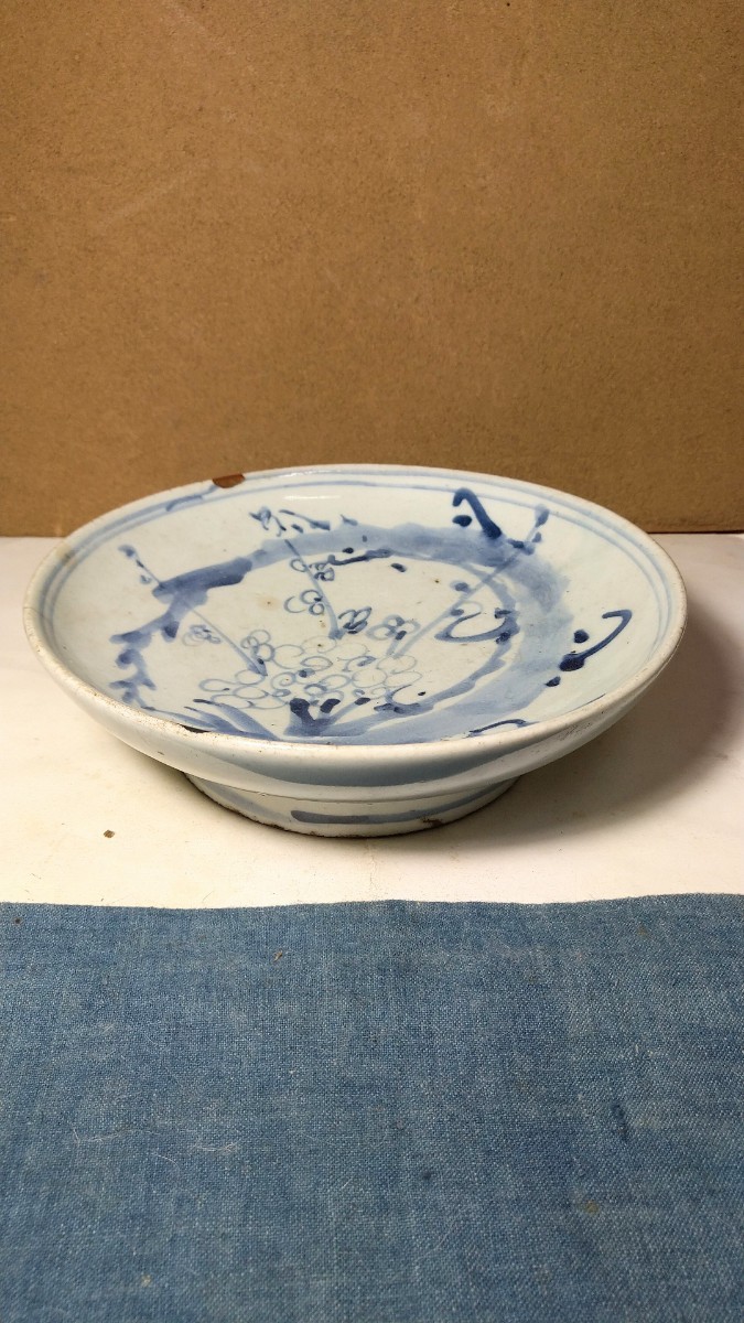 李朝 分院 染付壽字文丸壺 工芸品 陶芸 古伊万里 古