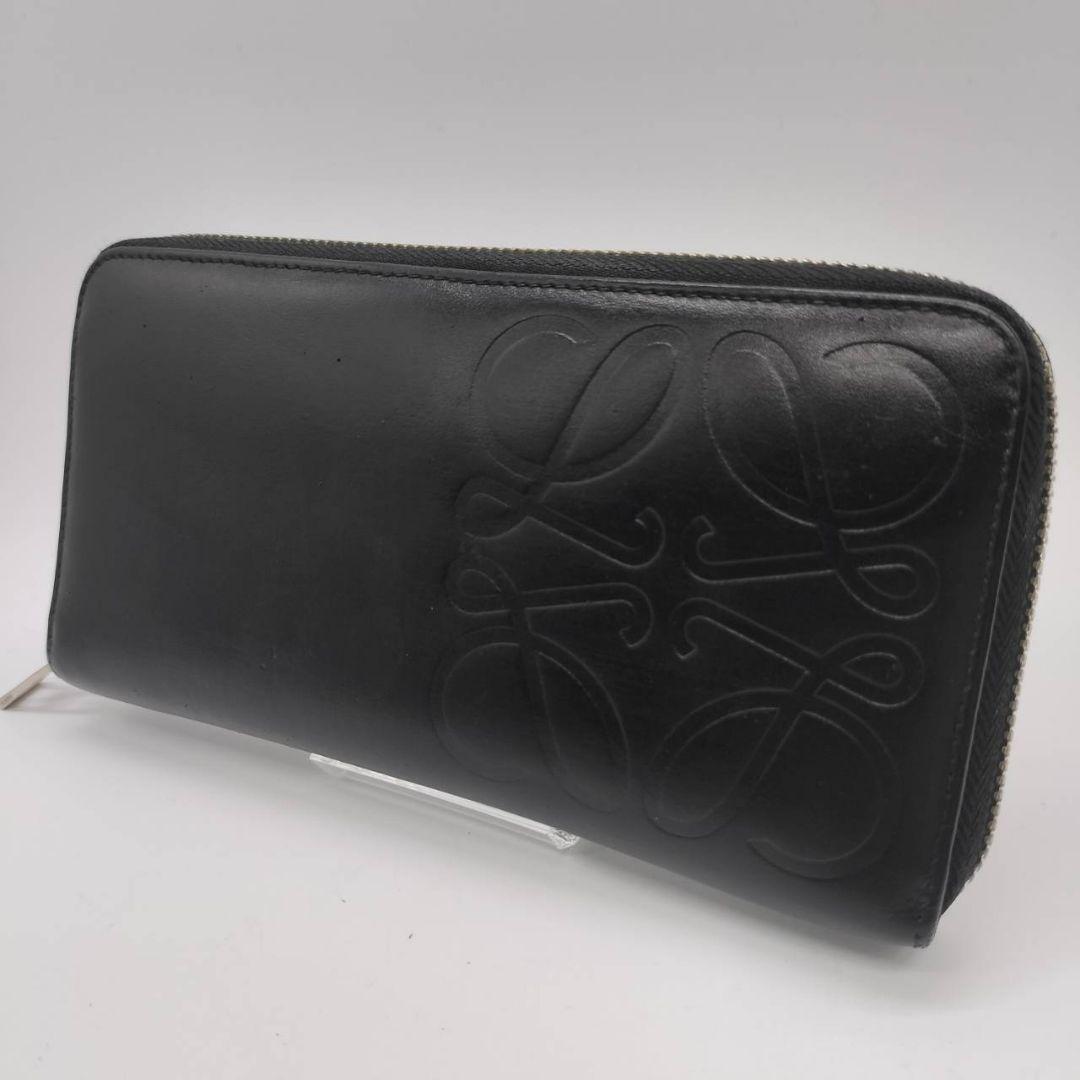 美品】ロエベ LOEWE 長財布 アナグラム ラウンドジップ 美品】ロエベ LOEWE 長財布 アナグラム ラウンドジップ
