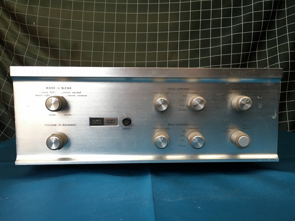 LUX PZ24 ステレオフォニック プリアンプ ジャンク 昭和レトロ 希少 LUXMAN ラックスマン PZ24 真空管プリアンプ 通電のみ確認