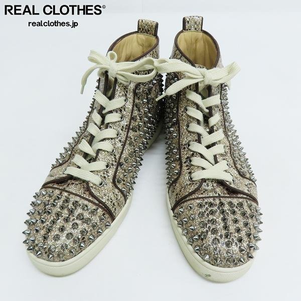 Christian Louboutin/クリスチャンルブタン スタッズ/スパイク ハイカットスニーカー 42.5 /080