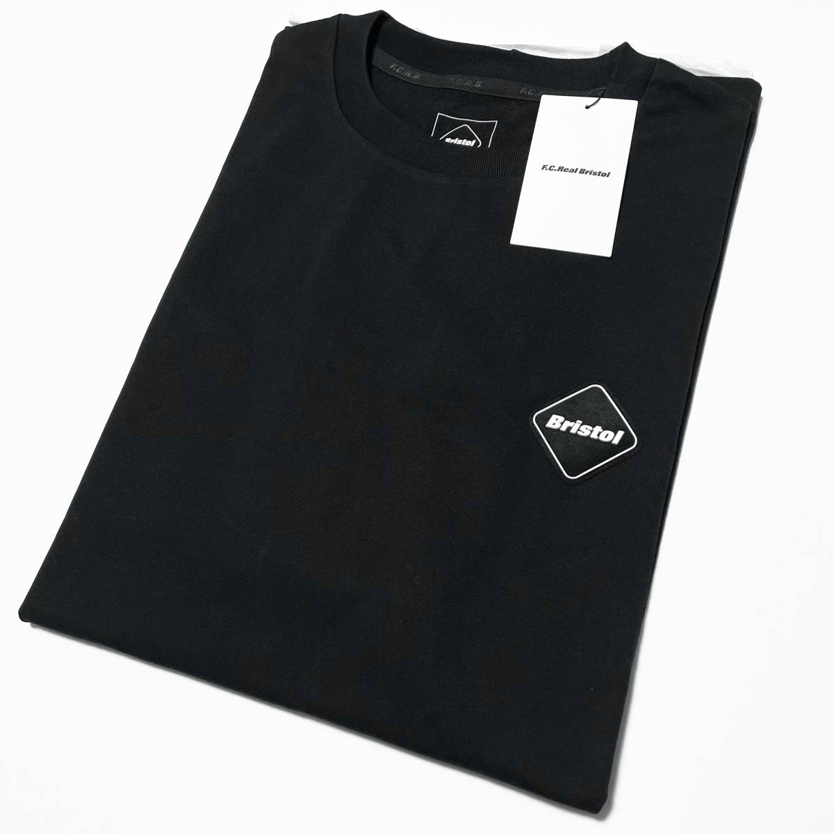 23AW新品XL黒F.C.Real Bristol50シーズン記念Tシャツ50 LETTERED 