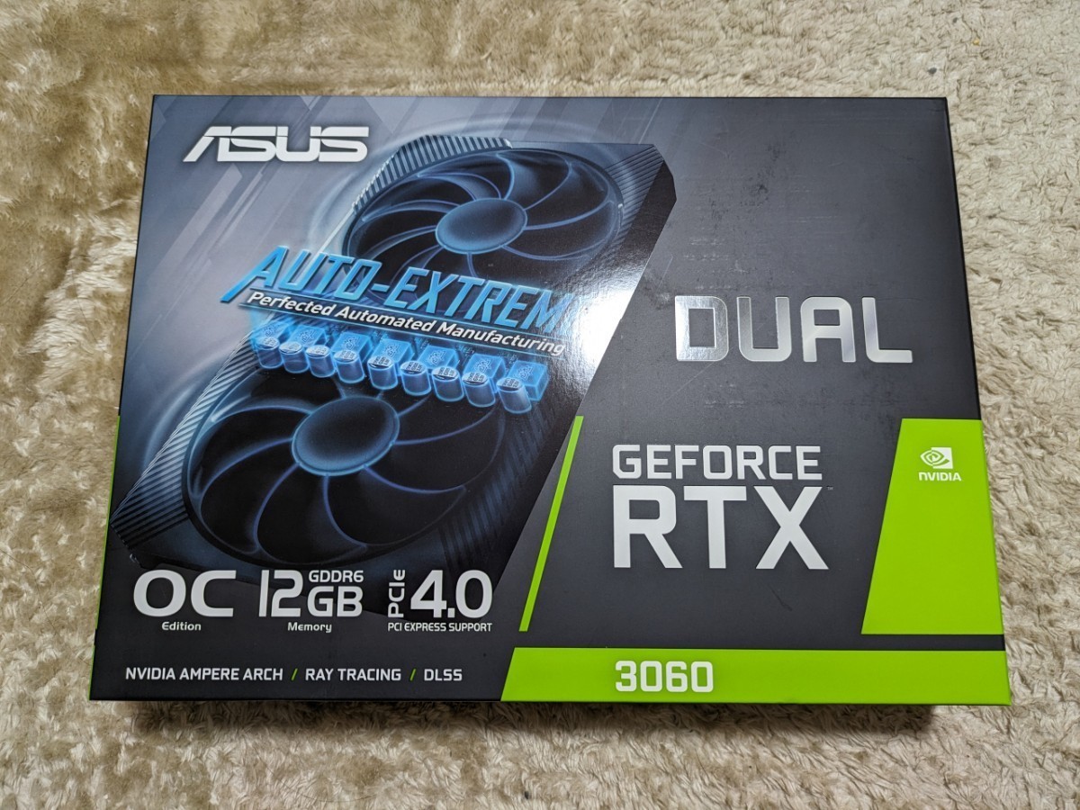 ASUS RTX 0 GeForce Dual DUAL-RTX3060-O12G-V2 OC V2 12GB 美品 GDDR6