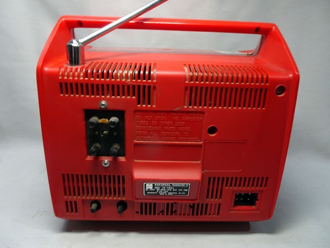 昭和レトロ◇National/ナショナル TRANSISTOR TV【TR-710a】アンテナ付  