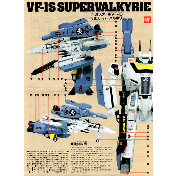 1/100「マクロス / 可変スーパーバルキリー&スーパーバルキリー