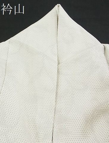 平和屋野田店□本塩沢 単衣 更紗花唐草文 逸品 n-yc3220