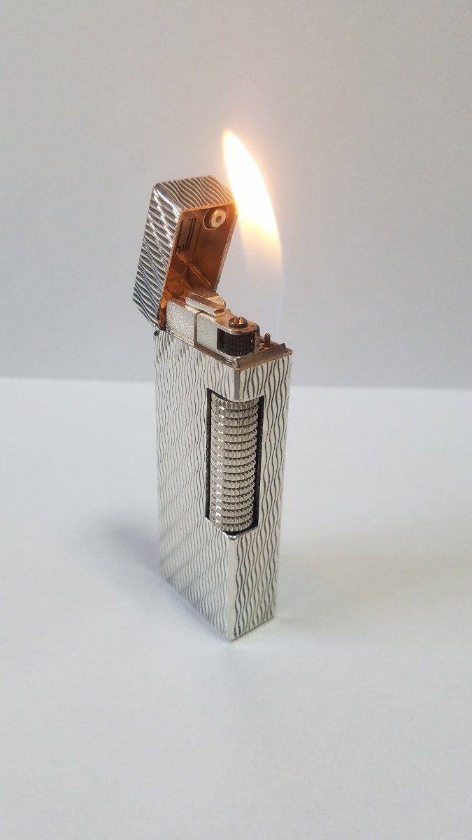 ダンヒル ローラー ガスライター シルバーカラー dunhill