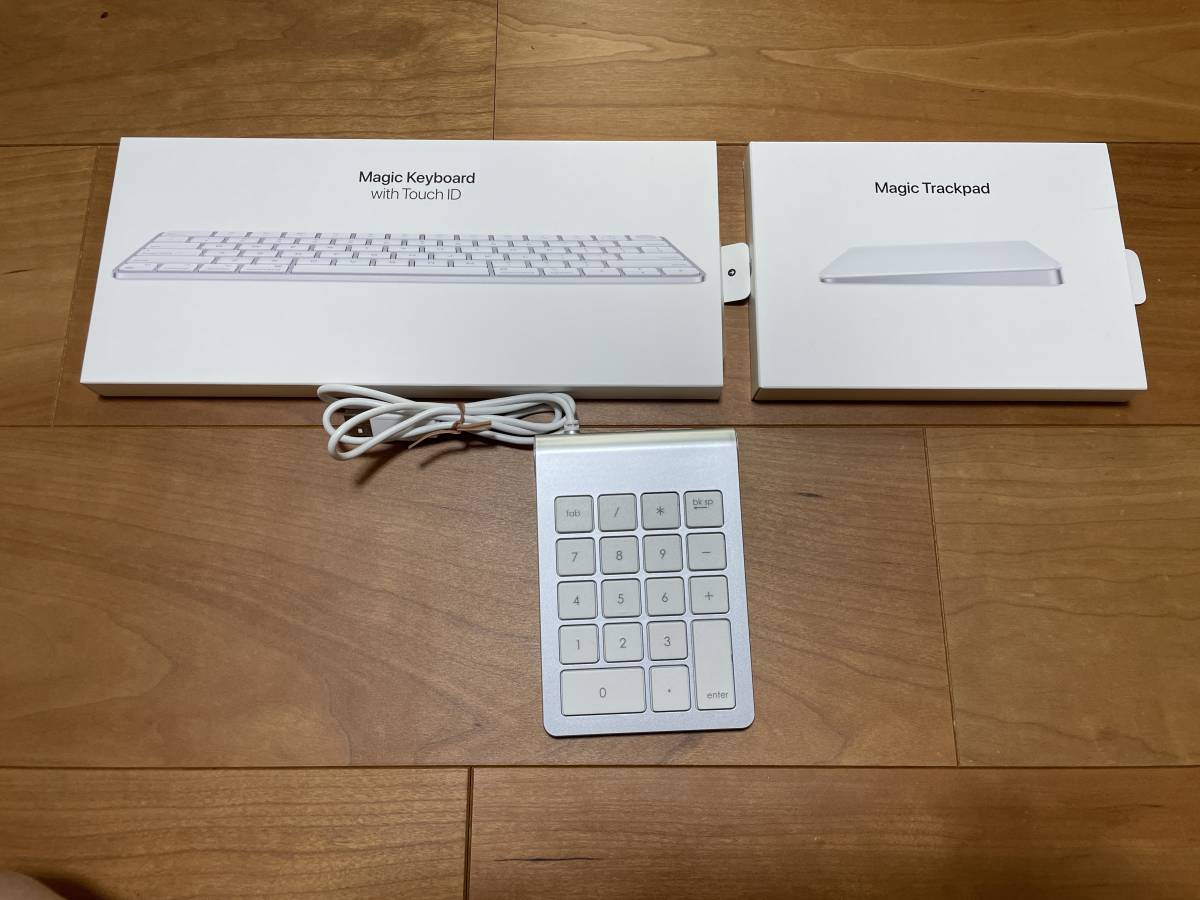 【付属品未使用】Touch ID搭載Magic Keyboard ＆ Magic Trackpad2セット（マジックキーボード、マジックトラックパッド2セット）オマケ付