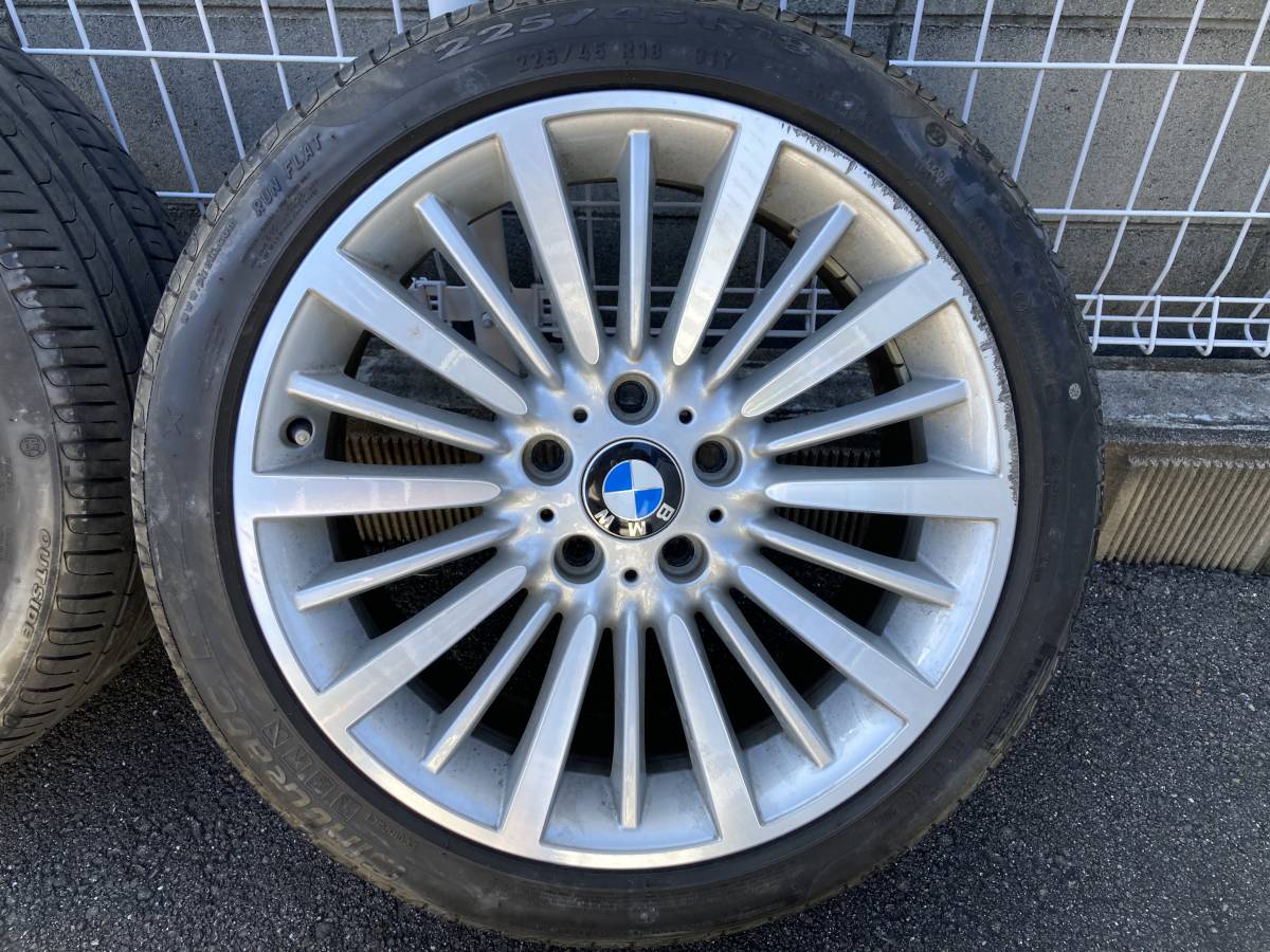 30%OFF　ＢＭＷ４シリ－ズ純正１８インチアルミホイール＆タイヤ　４本１セット BMW 3シリーズ 4シリーズ ラグジュアリー 純正18インチアルミホイール