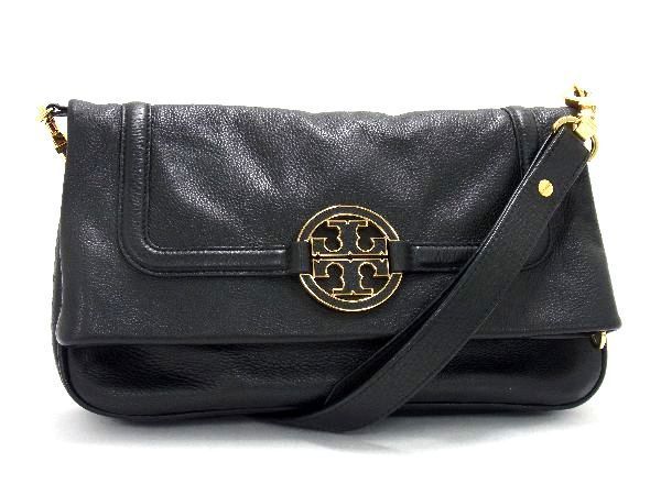 1円 □極美品□ TORY BURCH トリーバーチ アマンダ レザー クロス