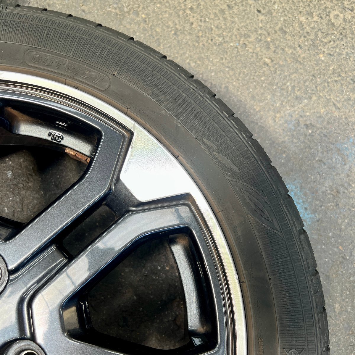 タイヤ付き純正ホイール4本セット ウェイク LA700S 15×4 1/2J +45