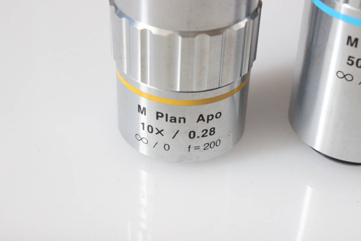 ミツトヨ MITUTOYO 対物レンズ M Plan Apo 10×/0.28 f=200 50×/0.55 20 