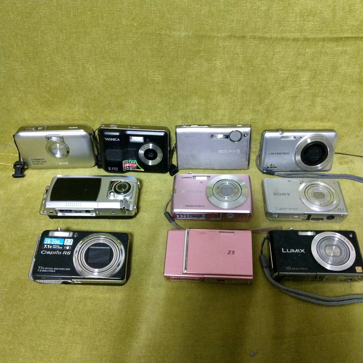 コンパクトデジタルカメラ 色々9個 中古難有ジャンク品 公式通販 