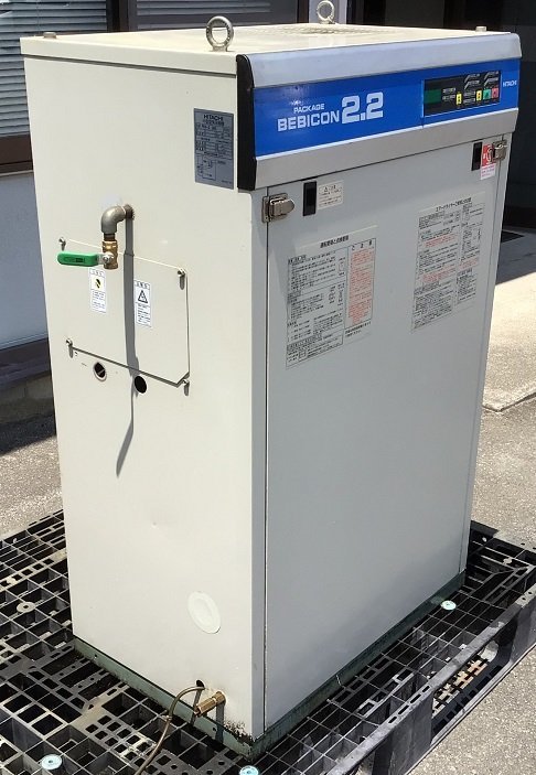 中古 日立 PBD-2.2M5 ドライヤー付 エアーコンプレッサー パッケージ 