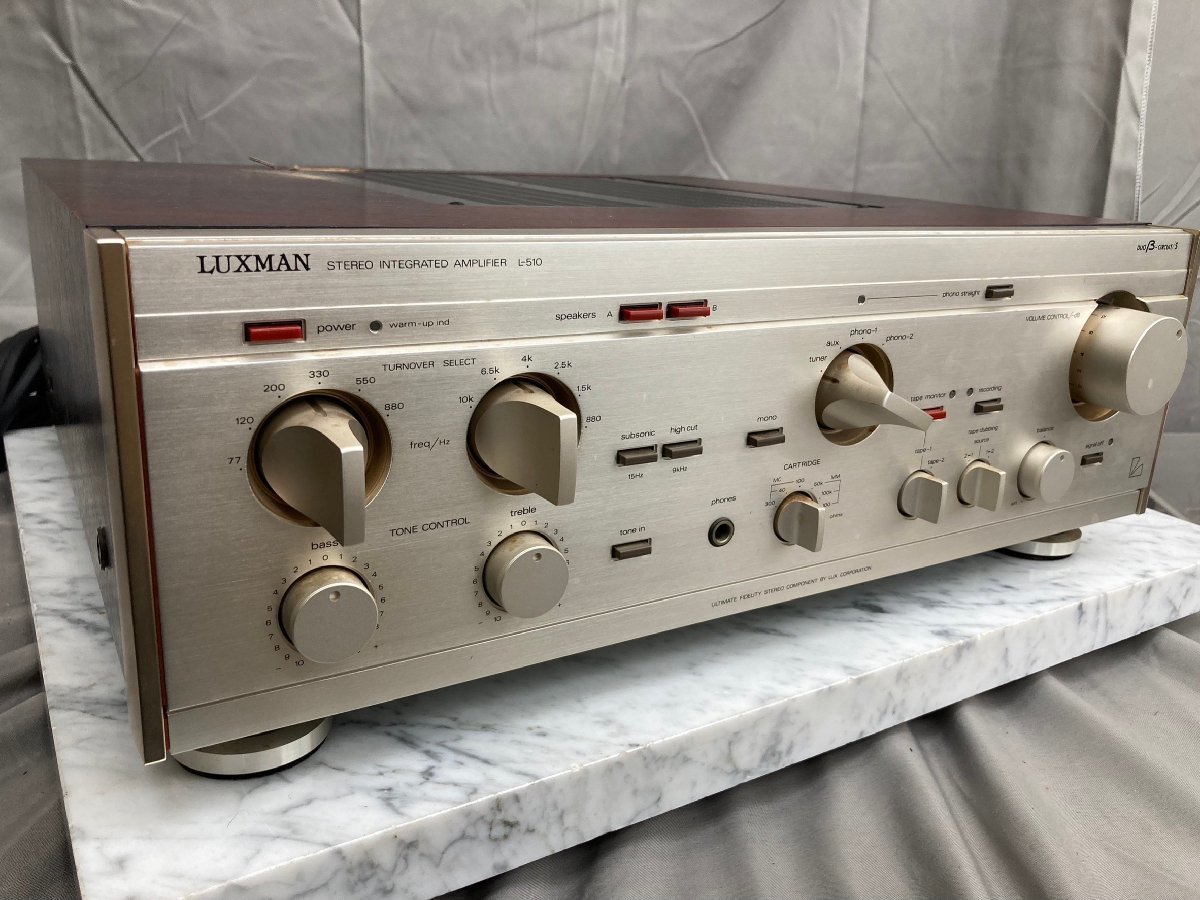 ☆ジャンク LUXMAN ラックスマン L-510 プリメインアンプ オーディオ