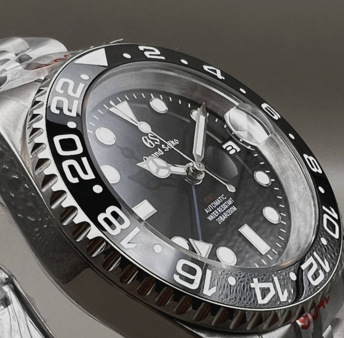 NH34 ムーブメント 本体 seiko カスタム MOD gmt ブラック Yahoo!オークション - SEIKO MOD NH34 GMT カスタム ブラック/ブルー