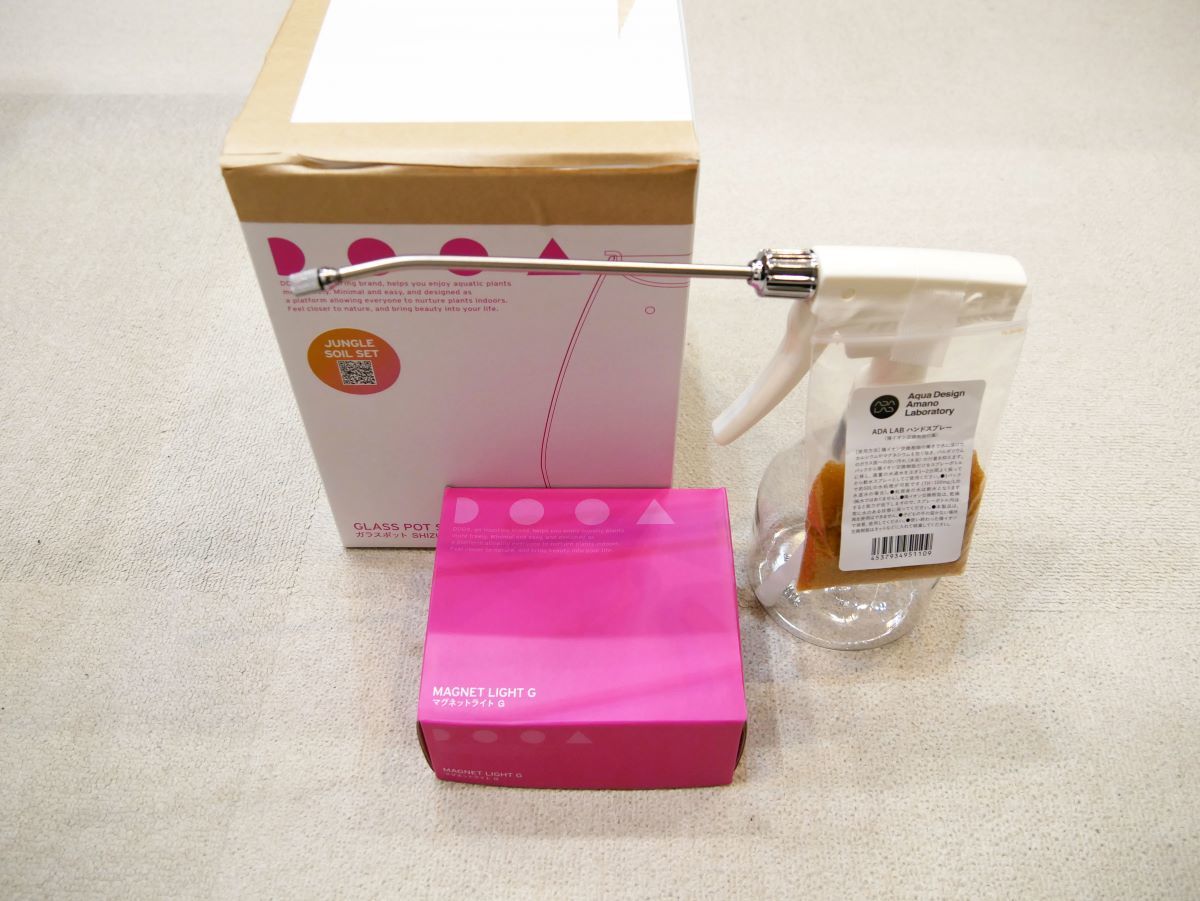 ADA☆DOOA☆ガラスポットSHIZUKU☆マグネットライトG☆ADA LAB ADA☆DOOA☆ガラスポットSHIZUKU☆マグネットライトG☆ADA LAB