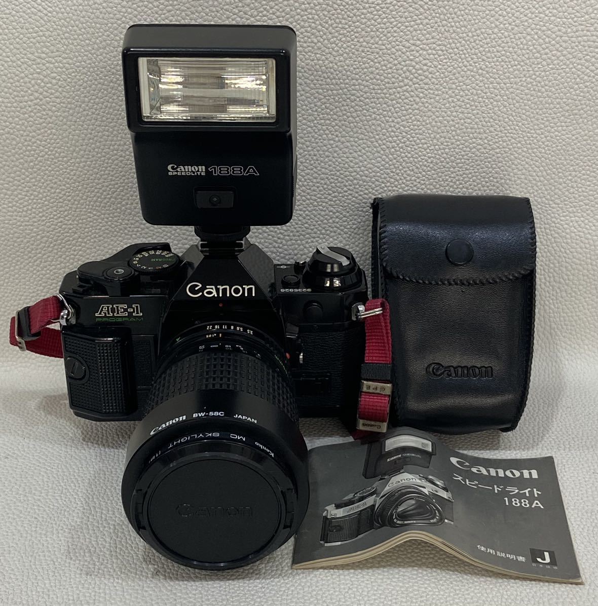 B3I339◇ キャノン Canon AE-1 PROGRAM スピードライト188A ストロボ