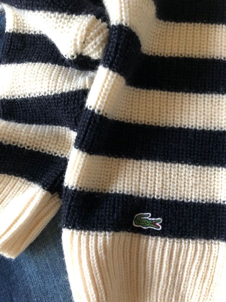 ラコステ LACOSTE 上質ウール100%大人可愛いワンポイント刺繍 ラコステ LACOSTE 上質ウール100%大人可愛いワンポイント刺繍